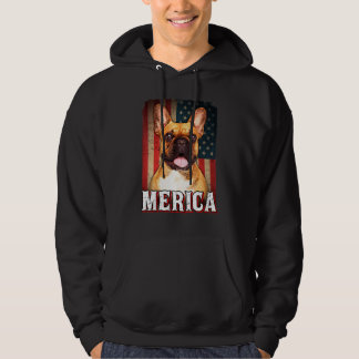 Moletom Merica French Bulldog Dog American Flag 4th Of Jul