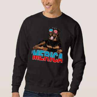 Moletom Merica Rottweiler American Flag Sunvidles 4º
