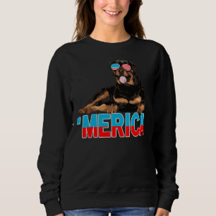 Moletom Merica Rottweiler American Flag Sunvidles 4º