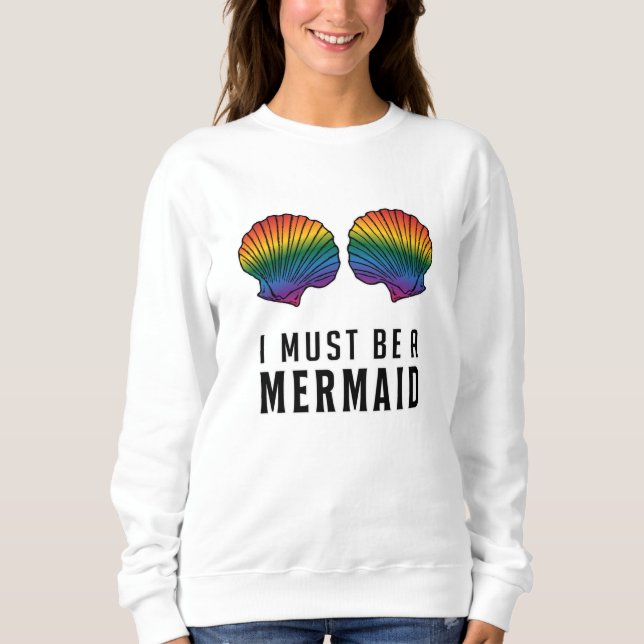 Moletom Mermaid Beach Bikini Carnaval Bra Shell BH Gift (Frente)