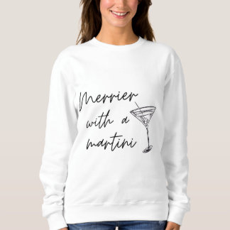 Moletom Merrier Com Um Sweatshirt Martini