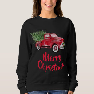 Moletom MERRISTMAS NATAL RED TRUCK NATMAS TREE Holiday S