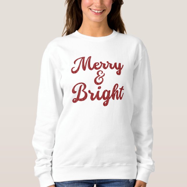 Moletom Merry and Bright Christmas (Frente)