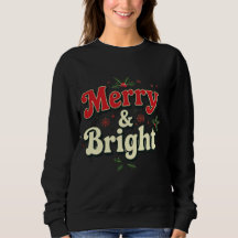 Merry and bright  minimal chic Santa christmas tee