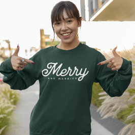 Moletom Merry and Married Script Custom