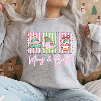 Moletom Merry & Bright Preppy Christmas