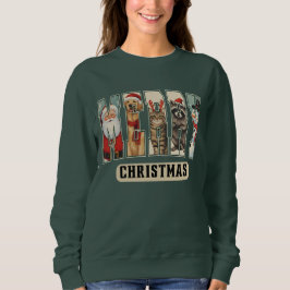 Moletom MERRY Character Collage Christmas Shirt Gift