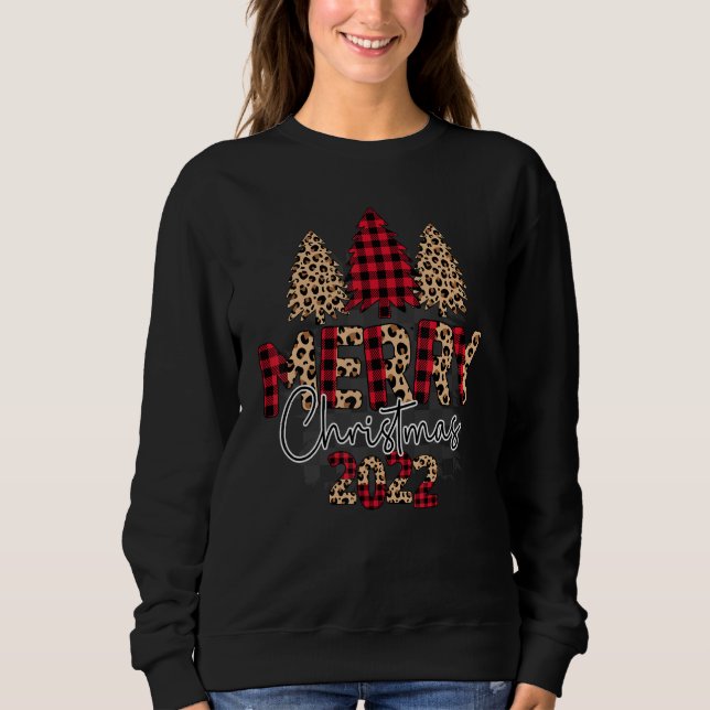 Moletom Merry Christmas 2022 Buffalo Plaid Red Christmas T (Frente)