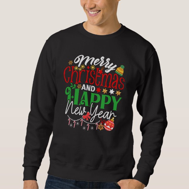 Moletom Merry Christmas And Happy New Year-67342 T-Shirt (Frente)