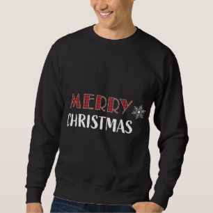 Moletom Merry Christmas Buffalo - Xadrez Holiday - Letra