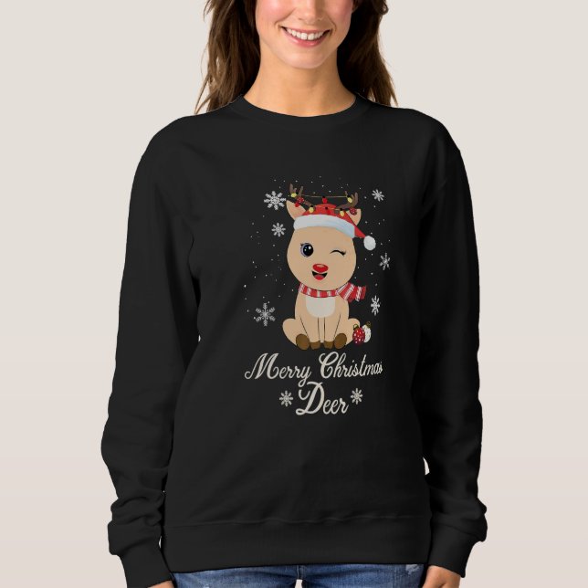 Moletom Merry Christmas Deer Ugly Xmas  1 (Frente)
