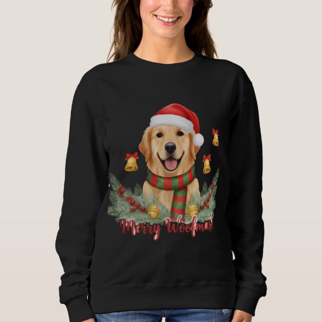 Moletom Merry Christmas Dog Sweatshirt  (Frente)