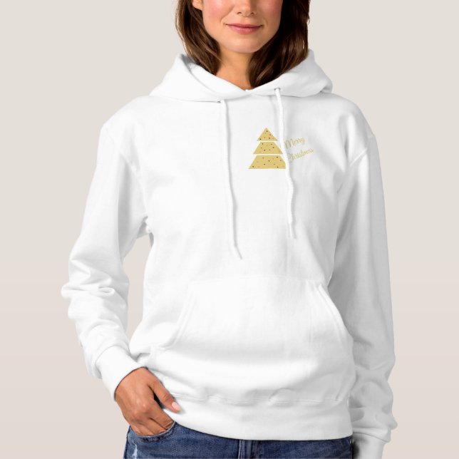 Moletom Merry Christmas Geometric Tree Hoodie (Frente)