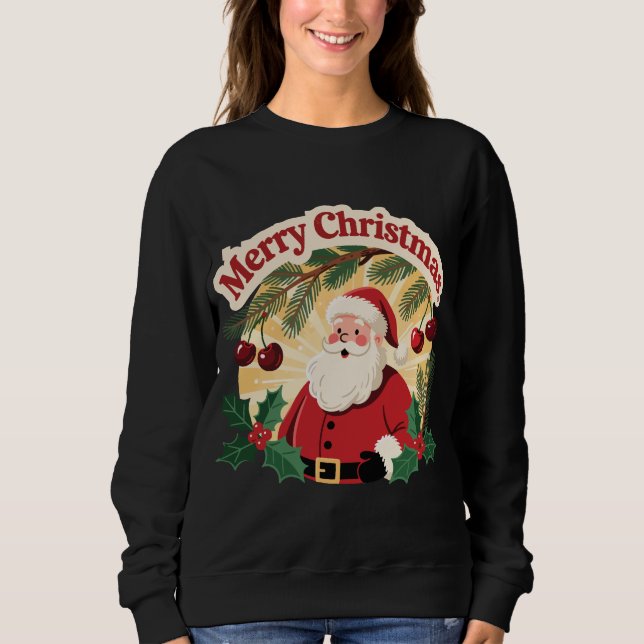 Moletom Merry Christmas Holiday Design (Frente)