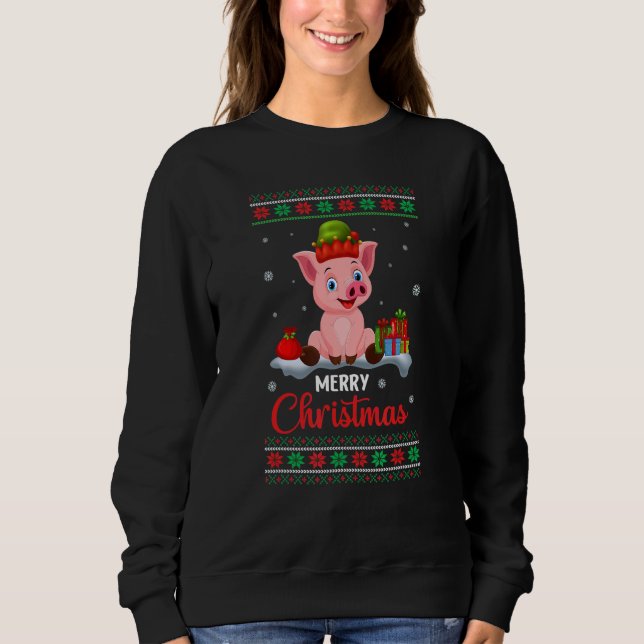 Moletom Merry Christmas  Quote Santa Family Love (Frente)