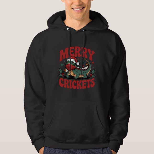 Moletom Merry Crickets Reptile Xmas Design (Frente)