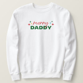 Moletom Merry Daddy Cute Colorful Script Christmas