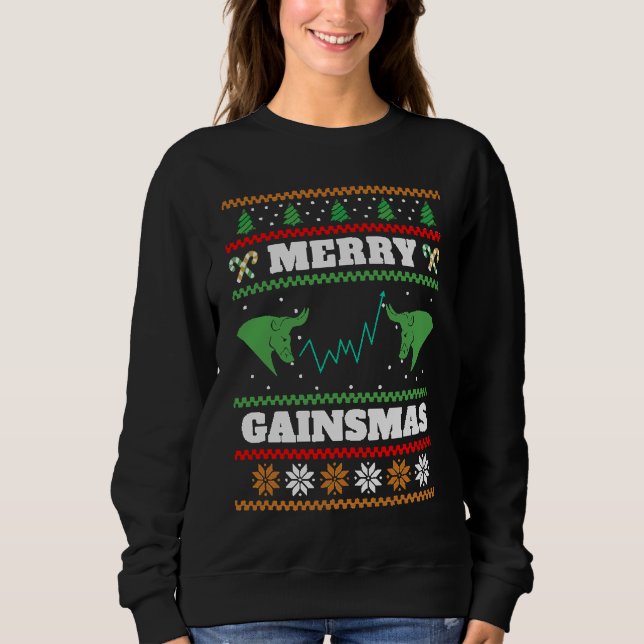 Moletom Merry Gainsmas Christmas  Ugly Sweater HODL (Frente)