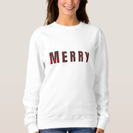 Moletom MERRY Royal Stewart Red Christmas Plaid
