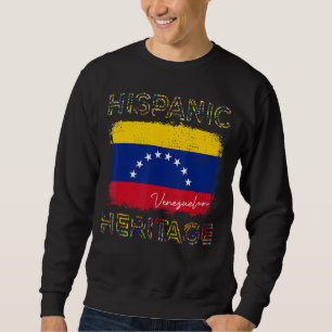 Moletom Mês da Herança Hispânica Bandeira da Venezuela Org