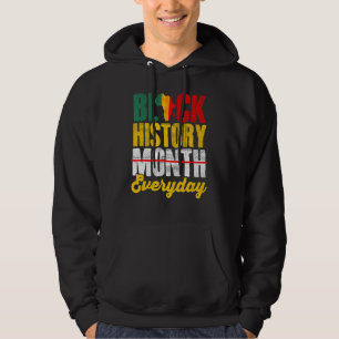 Moletom Mês da História Negra Todos os Dias Melanina Afric