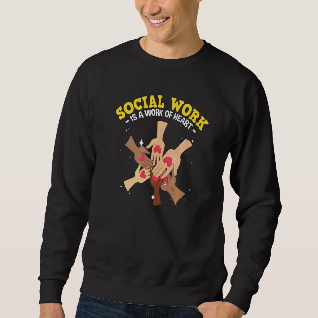 Moletom Mês de Apreciação dos Assistentes Sociais Amo Trab (Frente)