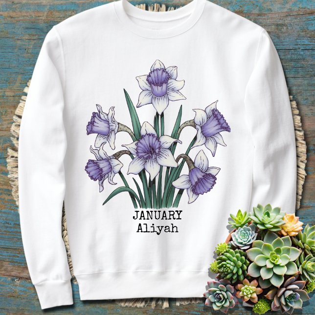 Moletom Mês de Nascimento Personalizado Mamãe Dotada Avó (Criador carregado)