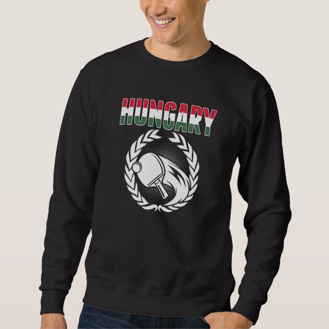Moletom Mesa de Tênis da Hungria   Suporte de Ping Pong Hú (Frente)