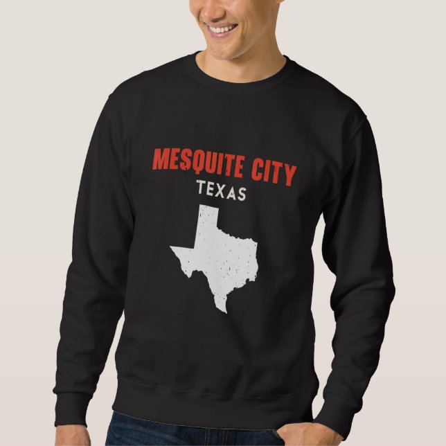 Moletom Mesquite city Texas USA State America Travel Texan (Frente)