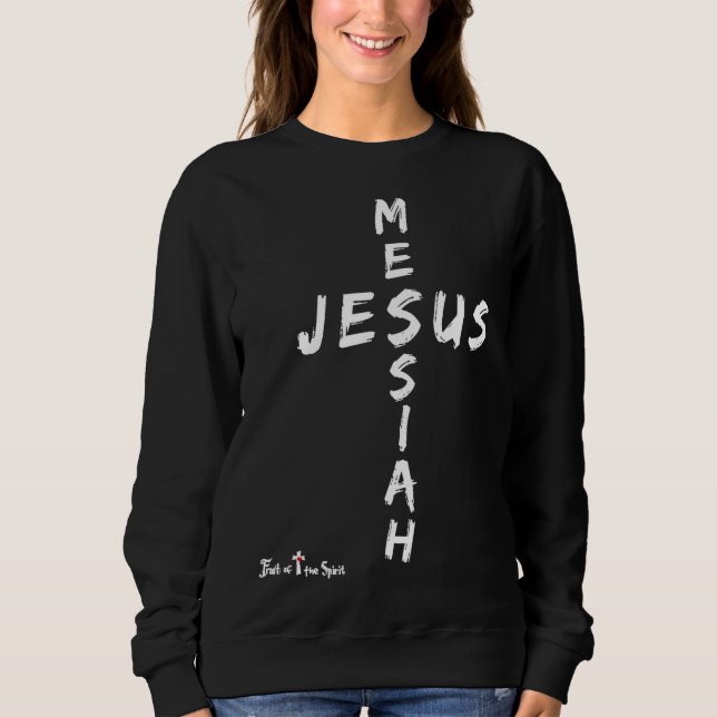 Moletom Messias Jesus Cruz #Páscoa #Natal Cristão (Frente)