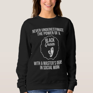 Moletom Mestrados De Energia Social Da Rainha Negra Msw Gr