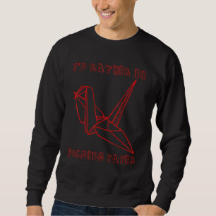 Moletom Mestres de Origami Grous Dobra de Papel Roupas