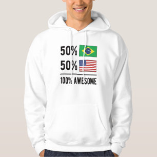 Moletom Metade da bandeira brasileira metade da América b