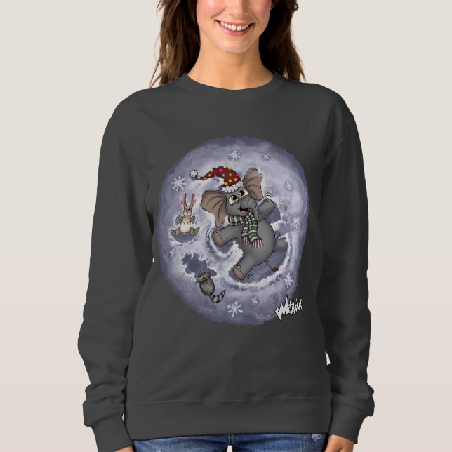 Moletom Metalfant Wilbur Snow Angels Sweatshirt feminina (Frente)