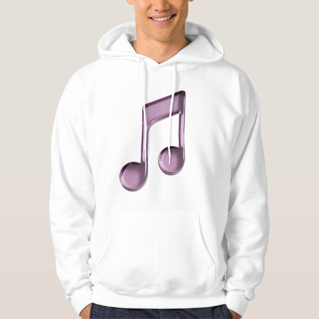 Moletom Metallic Lilac Musical Note (Frente)