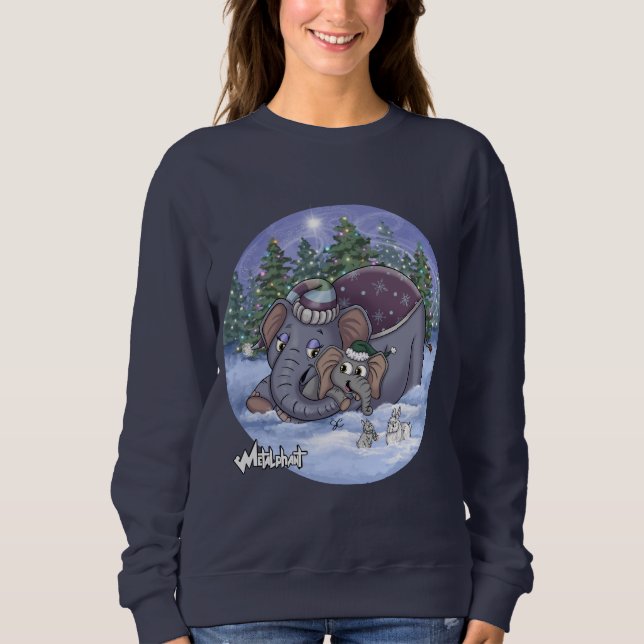 Moletom Metalphant Wilbur & Mom Women's Sweatshirt (Frente)