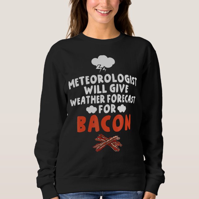 Moletom Meteorologista Dará Previsão De Tempo Para Bacon (Frente)