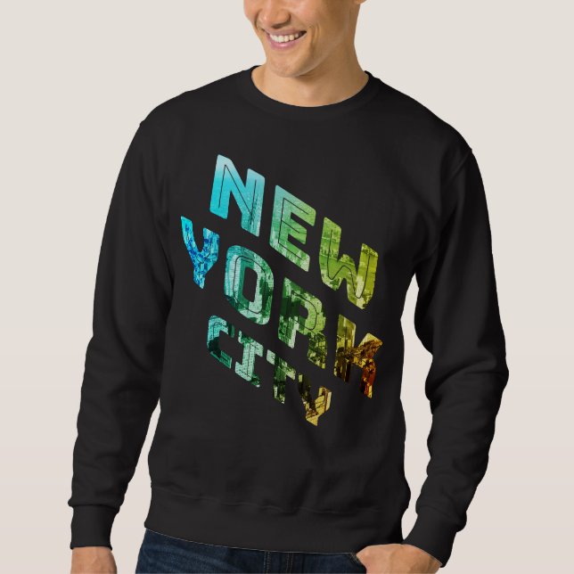 Moletom Metro de Manhattan Centro Skyline Nova Iorque NYC (Frente)