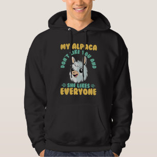 Moletom meu alpaca não gosta de você animal lhama
