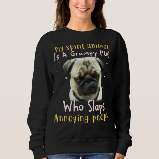 Moletom Meu Animal Espírito É Um Pug Grumpy