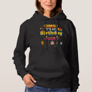 Moletom Meu aniversário é 9 de junho, Vintage 9 Happy Kid
