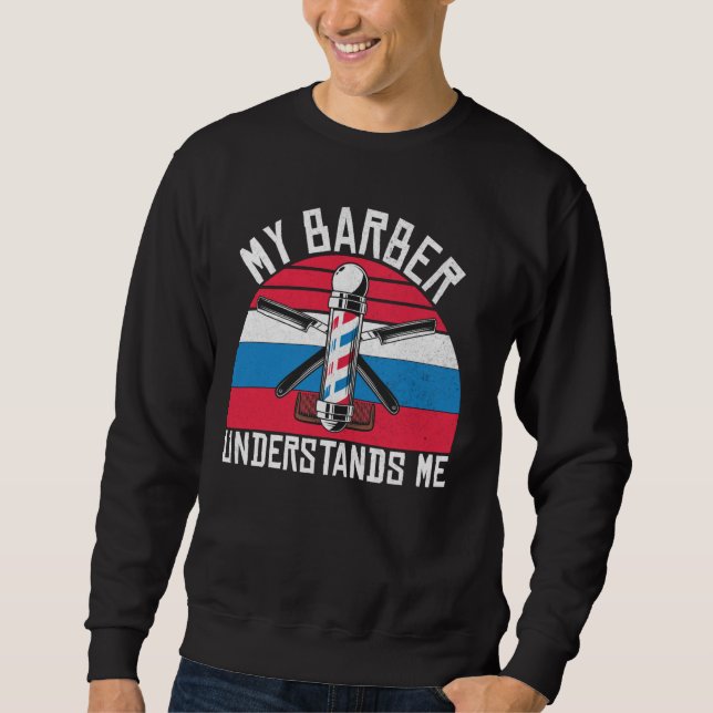Moletom Meu Barbeiro Me Entender Barber (Frente)