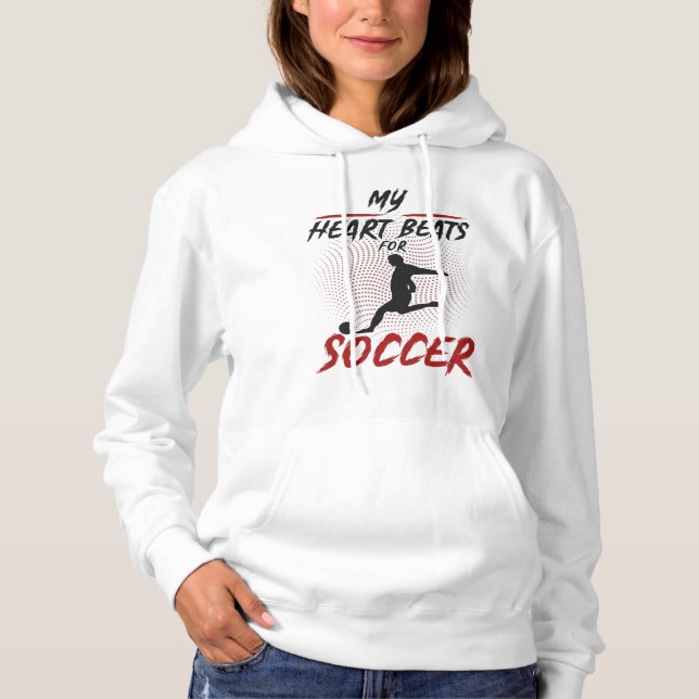 Moletom Meu Coração Bate No Esporte Do Futebol (Frente)