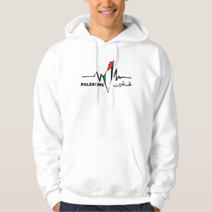 Moletom Meu Coração Bate Para O Hoodie Palestino