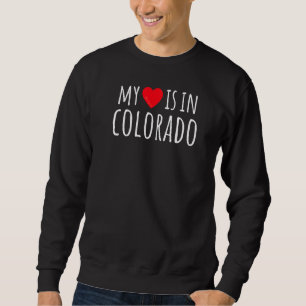 Moletom Meu Coração Está No Estado Americano De C. Colorad