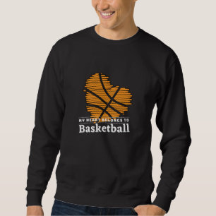 Moletom Meu coração pertence a BASKETBALL