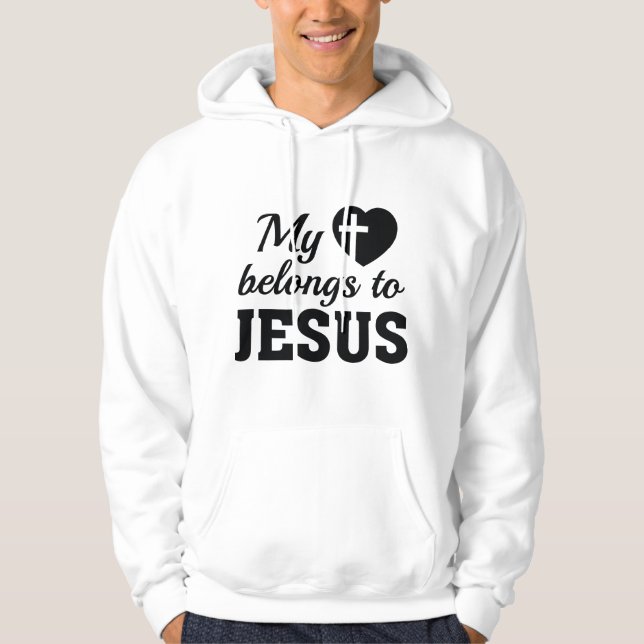 Moletom Meu Coração Pertence A Jesus (Frente)