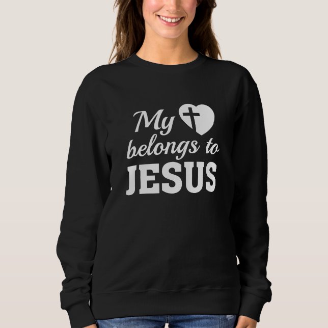 Moletom Meu Coração Pertence A Jesus (Frente)