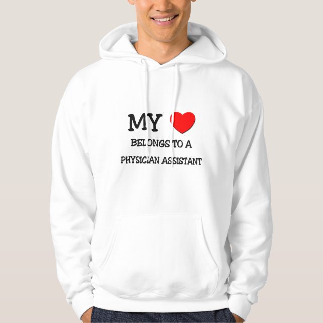 Moletom Meu Coração Pertence A UM ASSISTENTE MÉDICO (Frente)