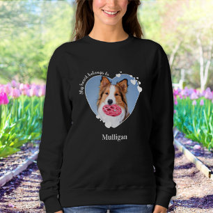 Moletom Meu Coração Pertence Ao Cachorro Personalizado De